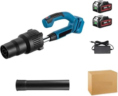 Elektrische Bladblazer - Accu Bladblazer - Tuinonderhoud Reinigen - Krachtige Brushless Motor - 5500W - Blauw