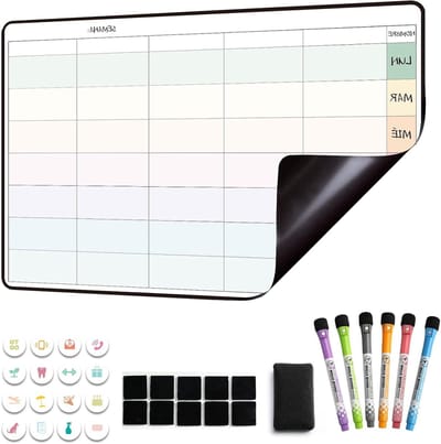 Magnetische gezinsplanner in het Spaans - Organiseer je gezin met stijl en gemak, ideaal voor drukke gezinnen