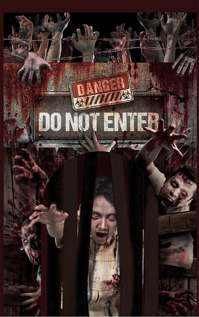 Fiestas Guirca - Deur decoratie Zombies (145 x 240 cm) - Halloween - Halloween Decoratie - Halloween Versiering