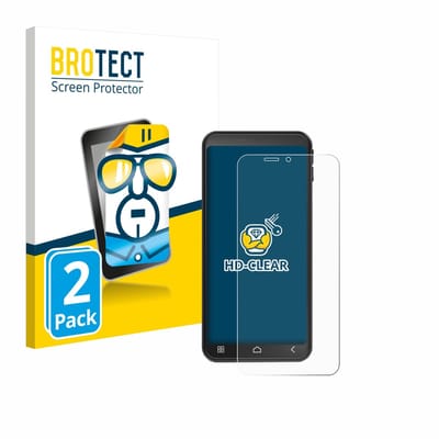 BROTECT - Screenprotector voor Emporia Smart ME7 - Folie Beschermfolie transparant 2 Stuks