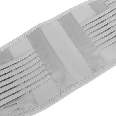 Lumbale Ondersteuningsriem Ademend Ergonomisch Hoge Elasticiteit Taillebeschermingsriem voor Sporten Lumbaal white