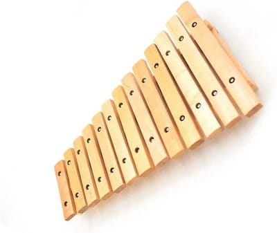 Houten Klokkenspel - Percussie Instrument - Muziek Leren - 13 Tonen Helder Geluid - One Size - Houtkleur