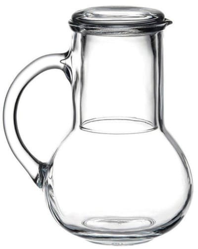 Pasabahce glazen waterkaraf met drinkglas set 2 Oasis – inhoud 1 liter – 230 ml