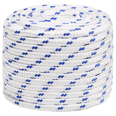 vidaXL - Boot - touw - 18 - mm - 100 - m - polypropyleen - wit
