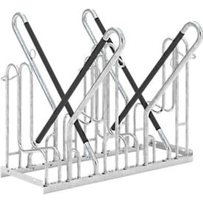 Lean-on parker WSM 4714 XBF, 2-zijdig, voor banden tot 64mm, 4 parkeerplaatsen, B 1080 x D 1270 x H 845 mm