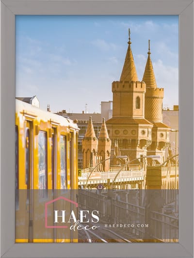 HAES DECO - Fotolijst Berlin grijs voor foto formaat 10x15 - SP12315