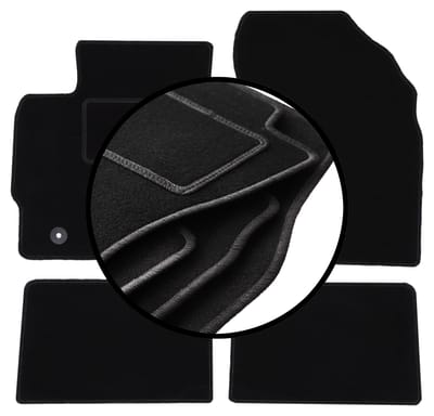 Complete set veloursmatten voor: Toyota Auris II hatchback, stationwagen (2012-2018)