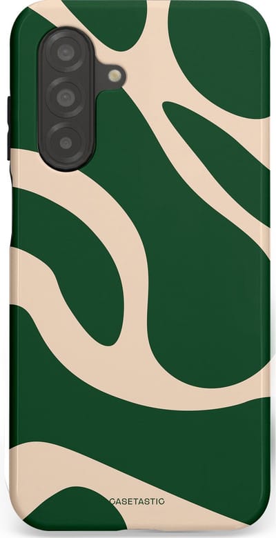 Casetastic hoesje geschikt voor Samsung Galaxy A26 - Dubbellaagse bescherming - Groen Bos en Zand Duinen - Fashion Case - Donkergroen Zand
