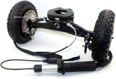 Offroad Skateboard Trucks - Mountainboard Vrachtwagen - Terreinrijden - Met Schijfrem - 8 Inch Wiel - Zwart