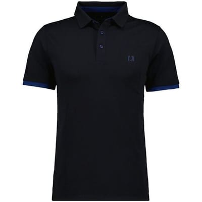 Ragman Polo Uni Color Piqué Dry Fit Finish Zwart / male