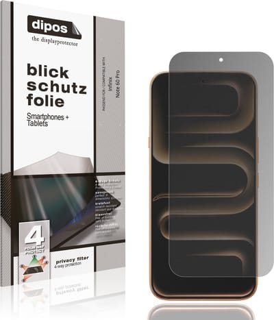 dipos – Matte Privacy Screenprotector geschikt voor Infinix Note 60 Pro | Anti-Spy Beschermfolie