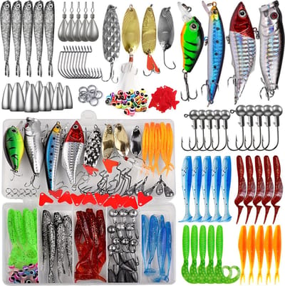 Bovista Visspullen - Viskoffer - Tacklebox - Kunstaas - Vis Accessoires - Hengelsport - Spullen - Roofvis - Karper - Snoek - 108 delig