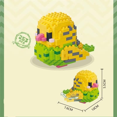 Ensemble de petits blocs de construction oiseau mignon Kawaii, jouets de construction éducatifs créatifs pour garçons et filles, jouets adaptés à la décoration NO BOX