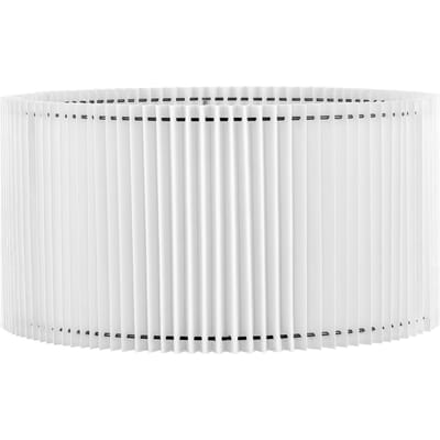 Home Sweet Home - Papieren Gevouwen Lampenkap - Cilindrisch - White - ø50 x 25 cm - E27 fitting - Voor Staande Lamp - Ontworpen voor woonkamer en