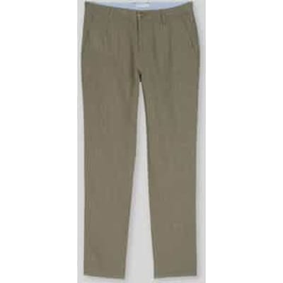 regular fit chino van linnen-katoenmix