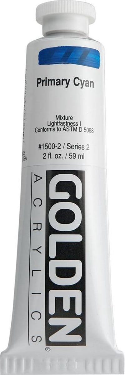 Golden Heavy Body Acrylverf Serie 2 | Primary Cyan (1500-2) 59 ml