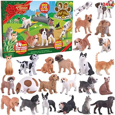 Kerst Advent Kalender met Dieren Figuren - 24 Dagen Countdown Speelset
