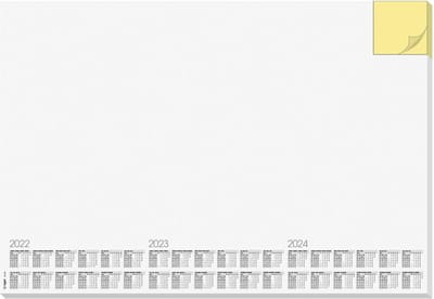 Bureau onderlegger - 59.5 x 41 cm - Kalender 2019/2020/2020 - 30 vellen