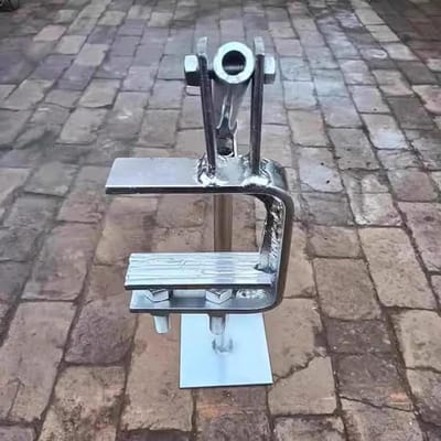Paaltrekker Staal - Hefboom Gereedschap - Palen Verwijderen - Verstelbare C-klauw - 100 cm Lengte - Zwart
