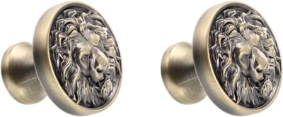 Antieke Gouden Ladehandgrepen - 2 Stuks Vintage Knoppen voor Meubels en Deuren, Duurzaam en Stijlvol Design