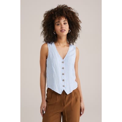 WE Fashion Gilet Light Blue Taglia: XL | Gilet Outlet | Donna | Blu