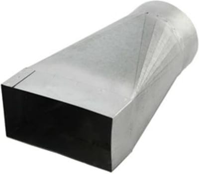 Verloopstuk 220 mm x 80 mm naar diameter 160mm