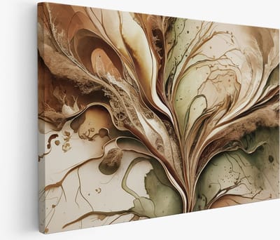Saammp Muurcirkel Hout - Vrouw - Explosie van goud en roze - abstract - Ø 80 - Wandcirkel - Wanddecoratie Cirkel - Muurdecoratie Woonkamer - Slaapkamer decoratie - Rond Schilderij