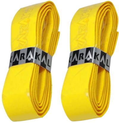 Karakal PU Super Basisgrip Duo Pack Squashgrip Kleur : Geel