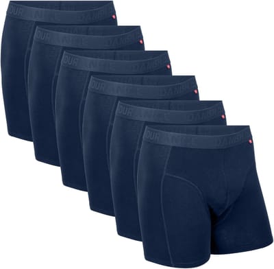 DANISH ENDURANCE Boxershorts biologisch katoen - voor Heren - 6 pack - Marineblauw - Maat 3XL