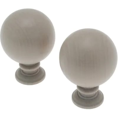 Decomode Gordijnknop Bulb Taupe - 2 Stuks
