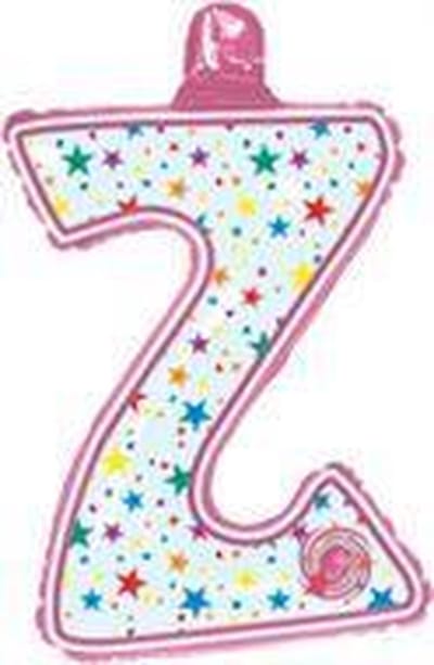opblaasbare letter Z multi color