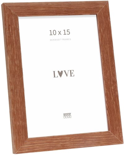 Deknudt Frames fotolijst S68VF3 - verweerd hout - bruin - foto 10x15