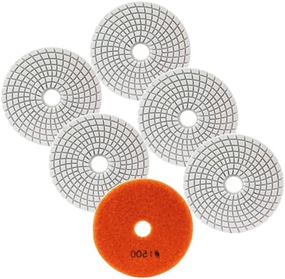 Diamant Polijstpads - Schuurschijven Nat - Steen Bewerken - Flexibel Ontwerp - 100 mm Korrel 1500 - Niet Van Toepassing
