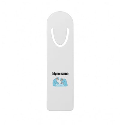 Hacebo® - chirurgen met eigen naam metalen boekenlegger - Chirurg - Patiënten/doktoren - collega's - verjaardag - afscheidscadeau - geschenk - kado Bladwijzer boekenleggers - 12.7 cm x 3.2cm