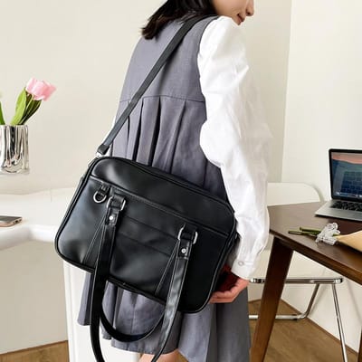 Japanse Preppy Stijl Schoudertas Vrouwen PU Leer JK Uniform Tas Meisjes Handtassen Pure Kleur Crossbody Tassen Itabag Tote Bolso