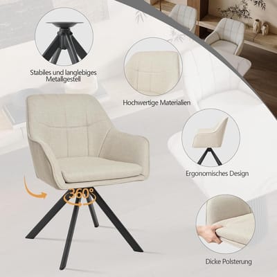 Set van 6 Luxe Ergonomische - 5x83 cm - Novihome