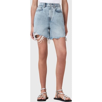 AllSaints Doris Denim Short Light Indigo Taglia: W29 | Pantaloncini Outlet | Donna | Blu