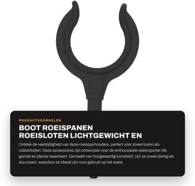 Dailygoods- Roeisloten Stevig en Duurzaam - Roeispanhouder - Hengelbeugel - Bootaccessoires - Lichtgewicht - Voor Kajak en Rubberboot