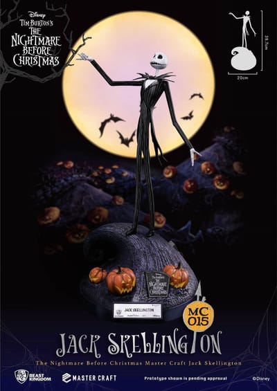 Disney The Nightmare Before Christmas Beeld/figuur Master Craft Statue Jack Skellington 40 cm Multicolours
