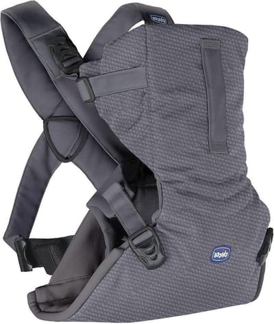 EasyFit Babydrager - ergonomisch en comfortabel - maangrijs - geschikt voor alle lichaamsvormen
