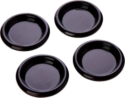 4x Meubelglijders 45mm met Stalen Huls - Witte Vloerbeschermers