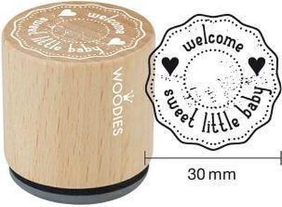 Houten Handstempel Woodies | Sweet Little Baby - Stempels - Stempels volwassenen - Snelle Levering
