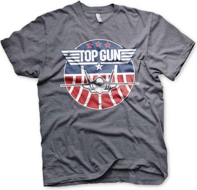 Top Gun Heren Tshirt -S- Tomcat Grijs