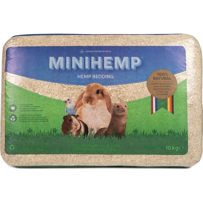 Voordeelpakket: 2x 10kg Minihemp Hennep Bedding voor kleine dieren