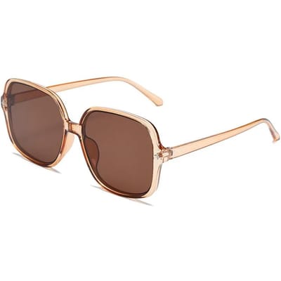 Nieuwe Grote Frame Rijstnagel zonnebril Mode Dames Buiten Zonnescherm Zonnebril Dames Verloopbril UV400 Oculos De Sol As shown in the figu