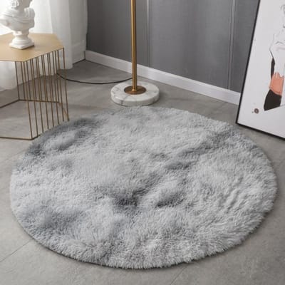 Rond Pluche Tapijt Voor Woonkamer Anti-Slip Pluizig Zacht Grote Oppervlaktematten Dikke Slaapkamer Decoratieve Tapijten Kinderkamer Lounge Kleden Round 60cm