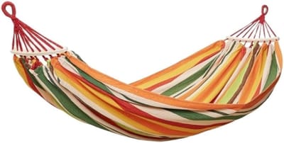 Hangmat - Schommelmat Kampeerhangmat - Buiten Ontspannen - Anti Rollover Ontwerp - 1.2 kg - Geel