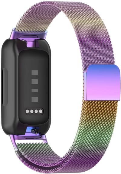 Go Go Gadget - Smartwatch Bandje - Geschikt voor FitBit Inspire 3 - Magneetsluiting - Regenboog