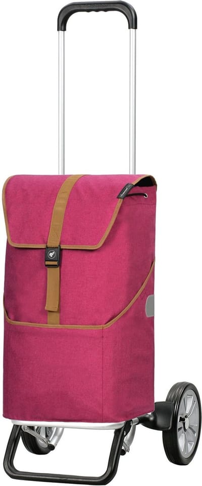 Andersen SHOPPER MANUFAKTUR Boodschappentrolley Alu Star Shopper Auke Rubin (rood)paars 111cm