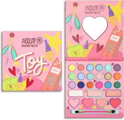 Onschadelijke en Wasbare Kinder Make-Up Set voor Meisjes - 25 Kleuren voor Halloween en Verkleedplezier